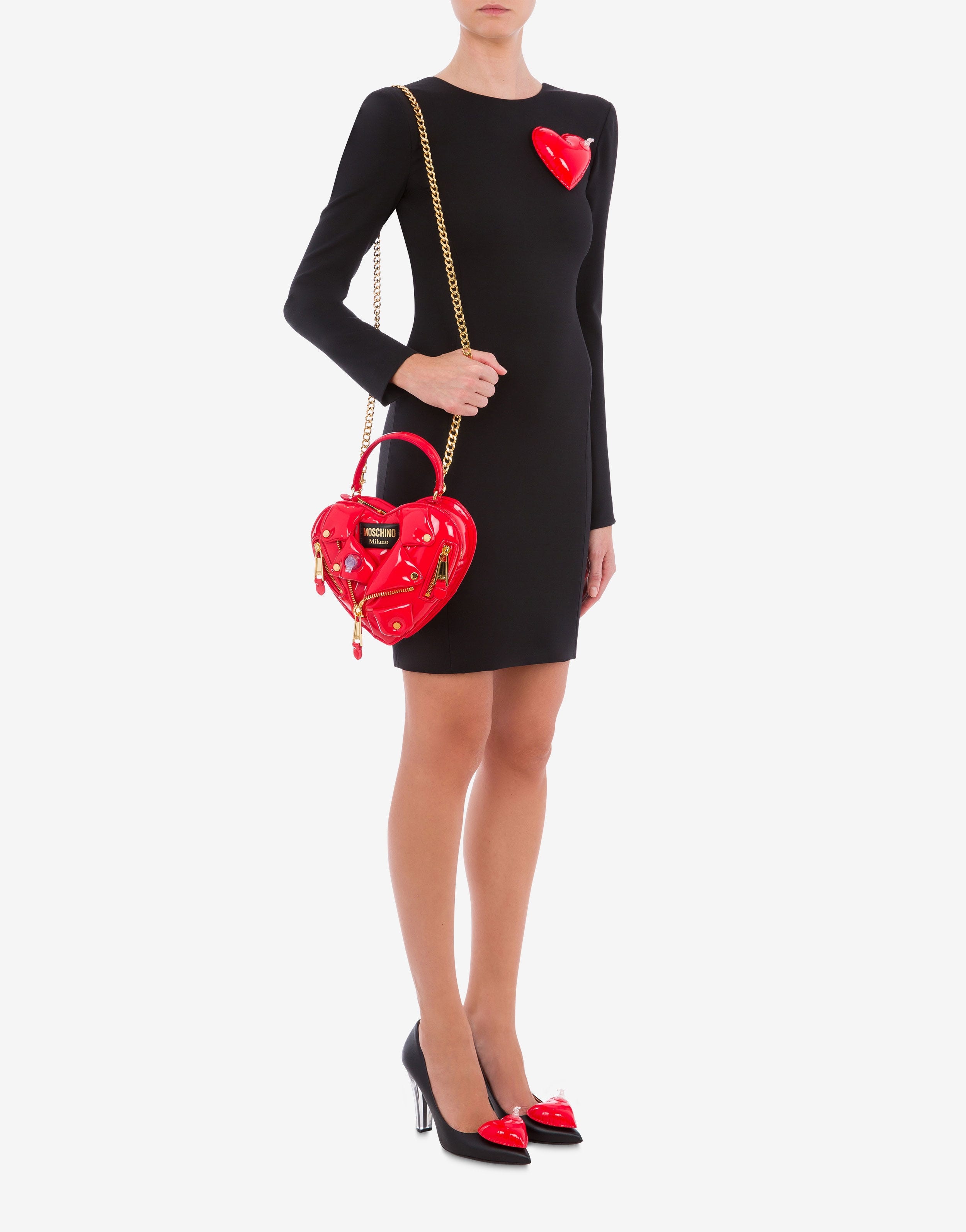INFLATABLE EFFECT HEART BIKER BAG - 6