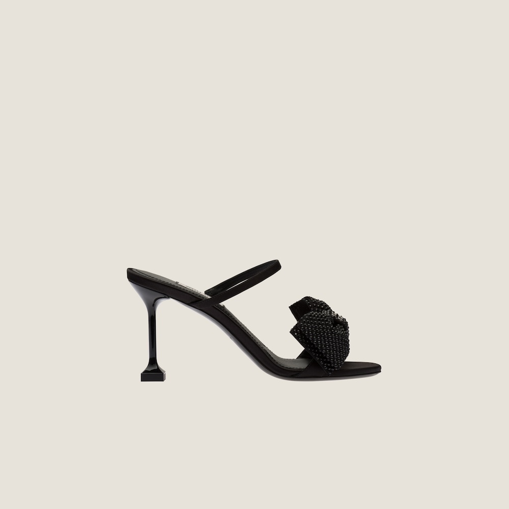Satin bow sandals - 2