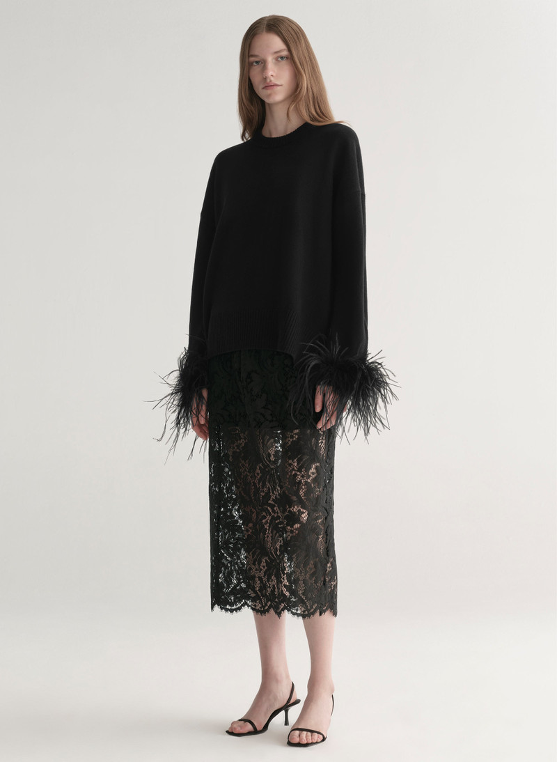 Wilda Feather Trimmed Sweater 5