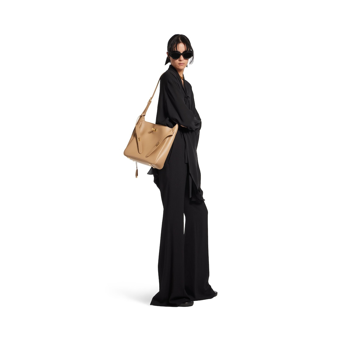 Women's Bel Air Small Hobo Bag  in Latte - 5