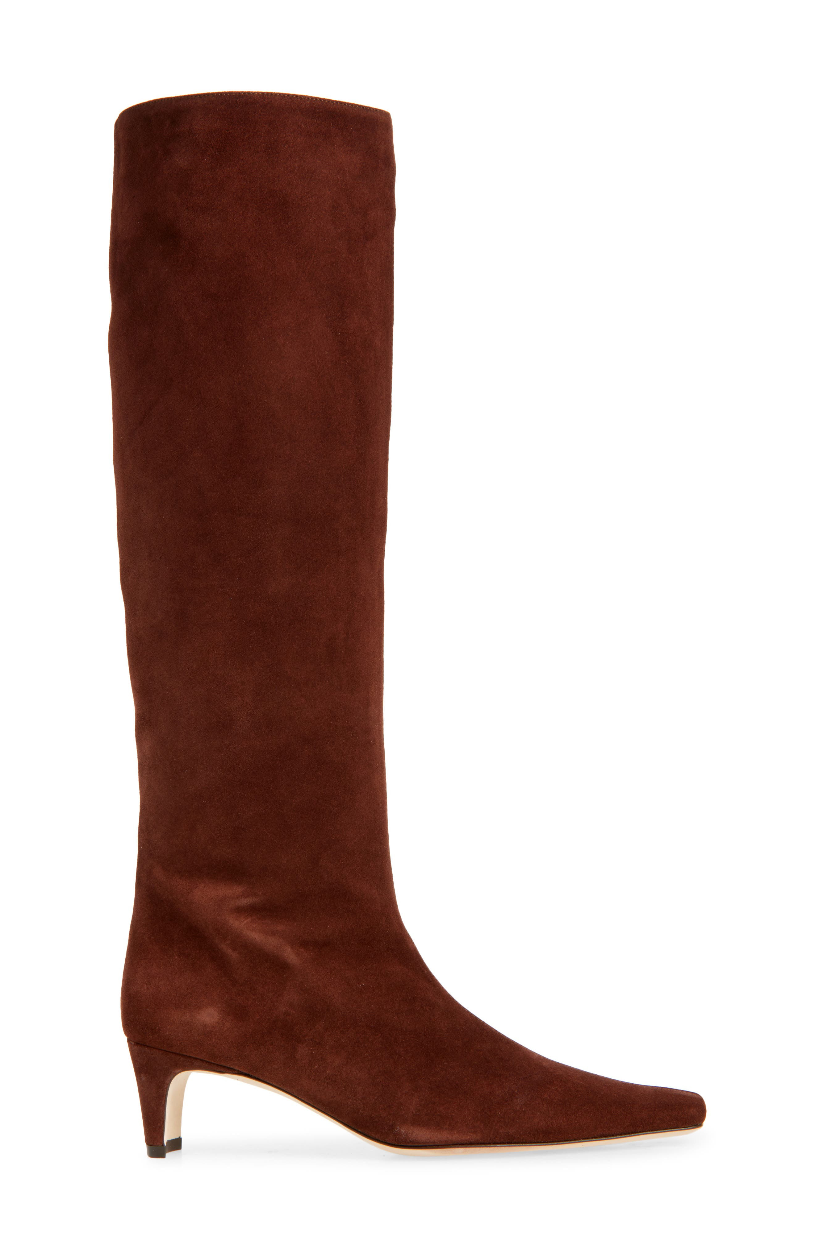 STAUD Wally Knee High Boot in Mahogany Leather at Nordstrom - 3