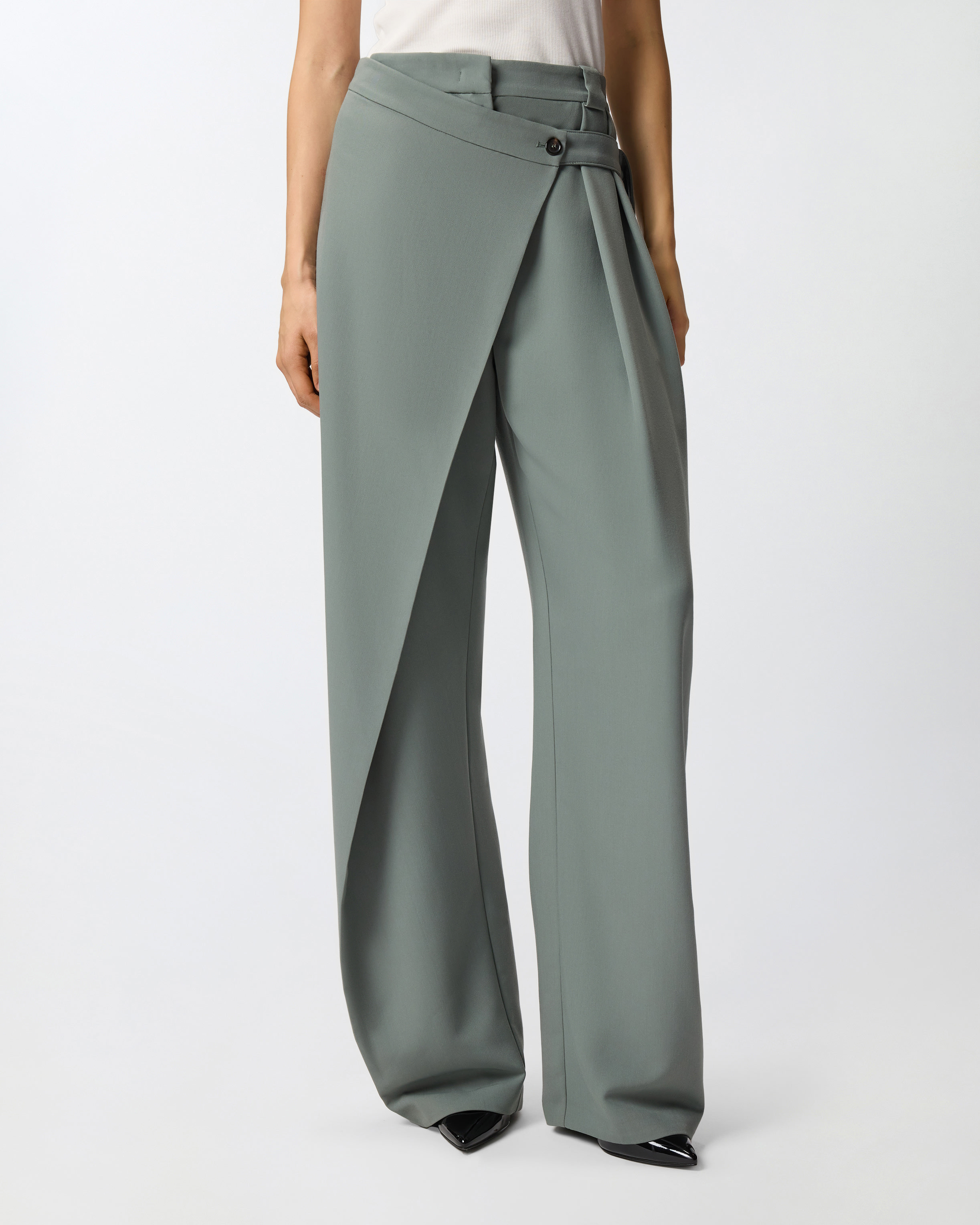 WIDE-LEG WRAP TROUSERS - 3