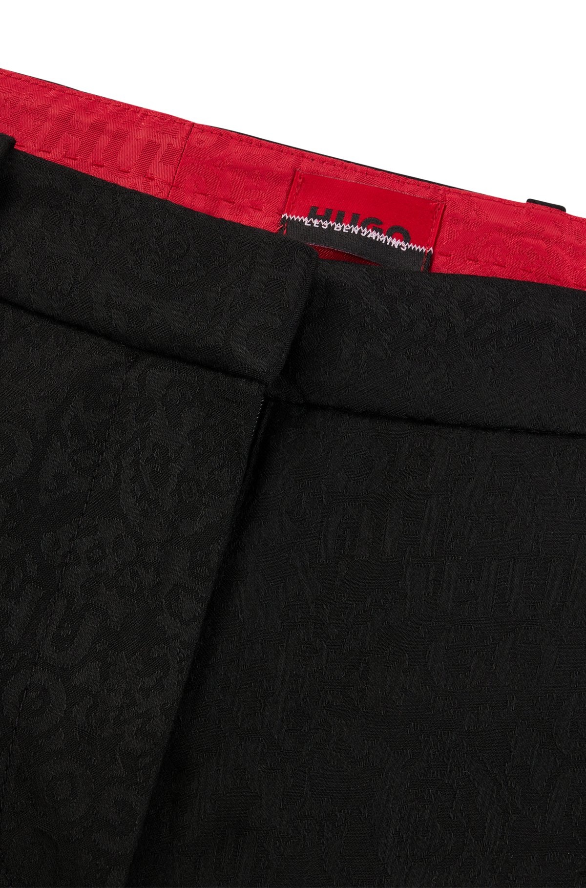 HUGO X LES BENJAMINS RELAXED-FIT TROUSERS IN JACQUARD FABRIC - 6