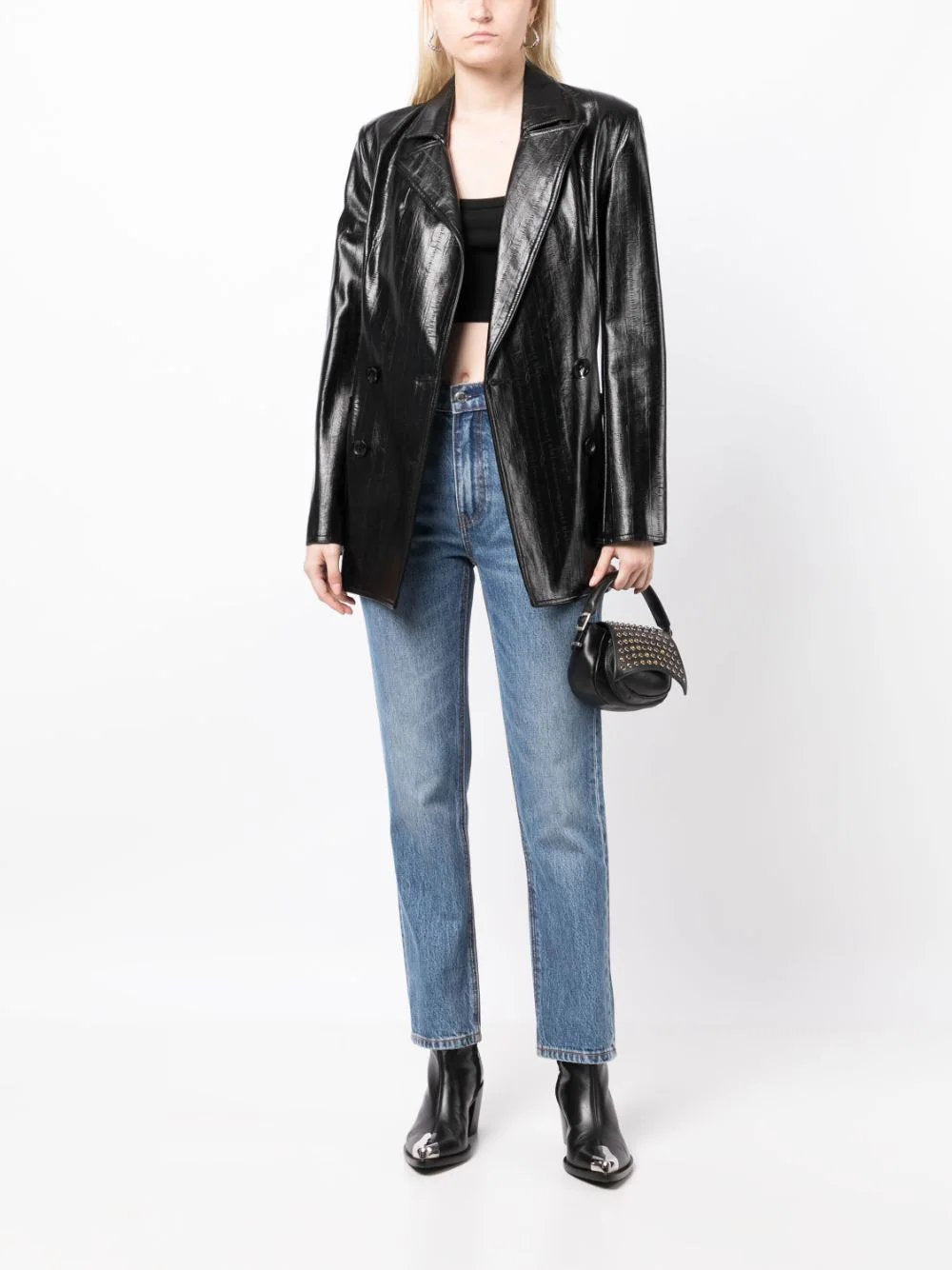 OG High-Rise Stovepipe Jean In Denim - 2