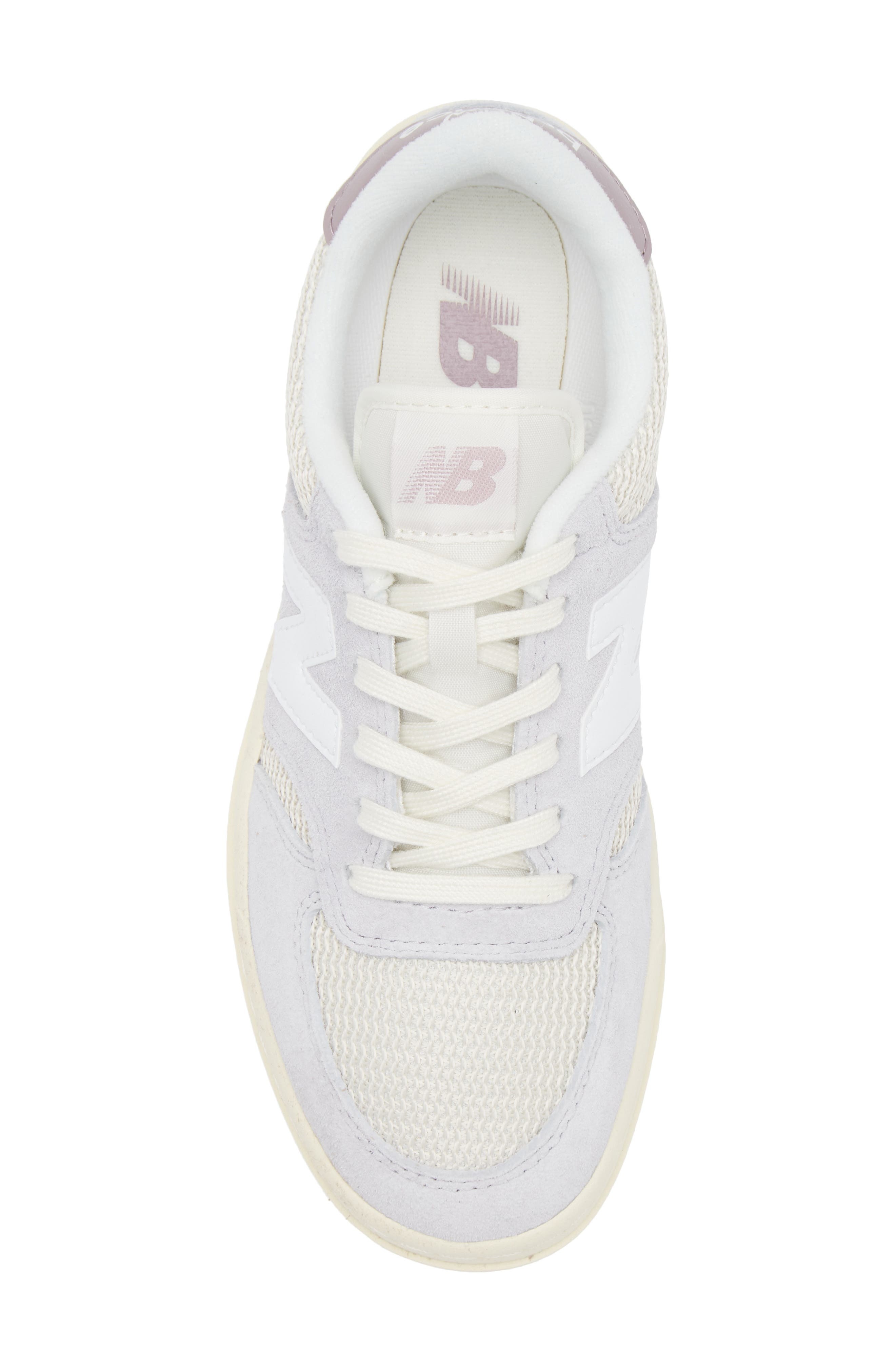New Balance Gender Inclusive T500 Tennis Sneaker in Pearl Grey/Linen at Nordstrom - 5
