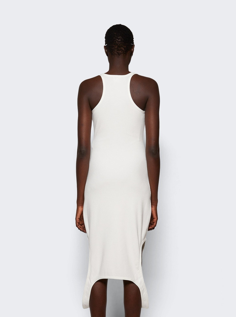 Reversed Rib Knit Long Dress Heritage White 5