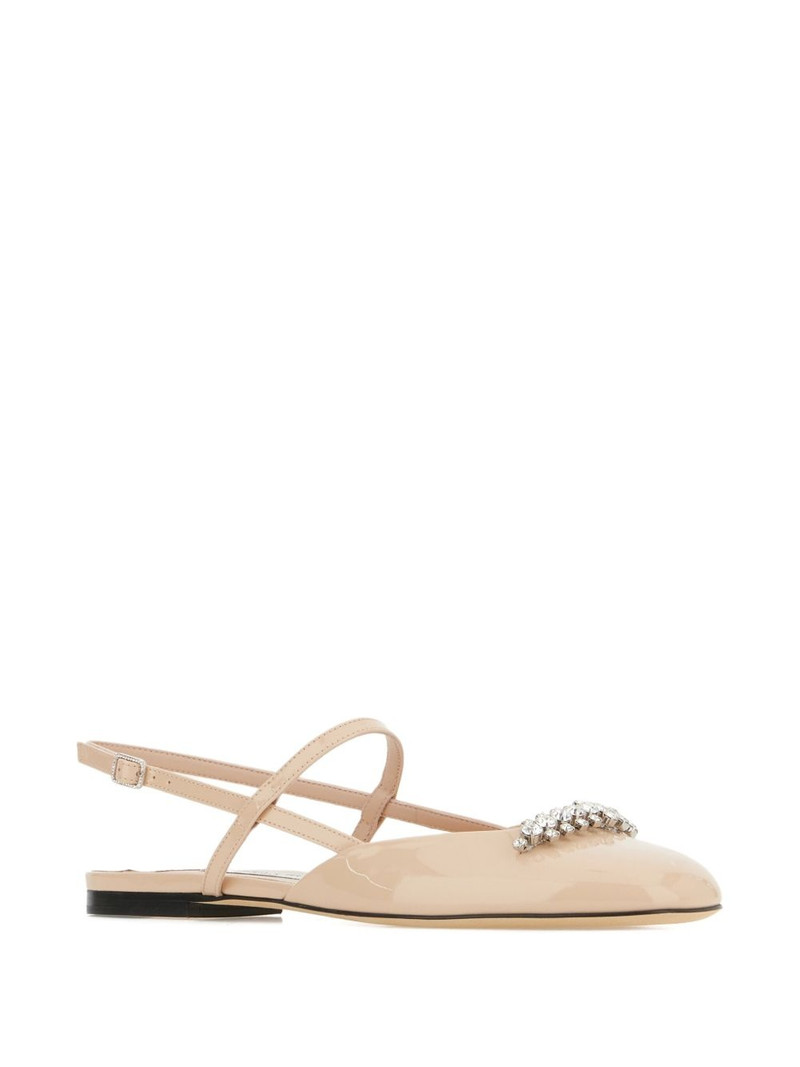 JIMMY CHOO crystal-embellished ballet flats outlook