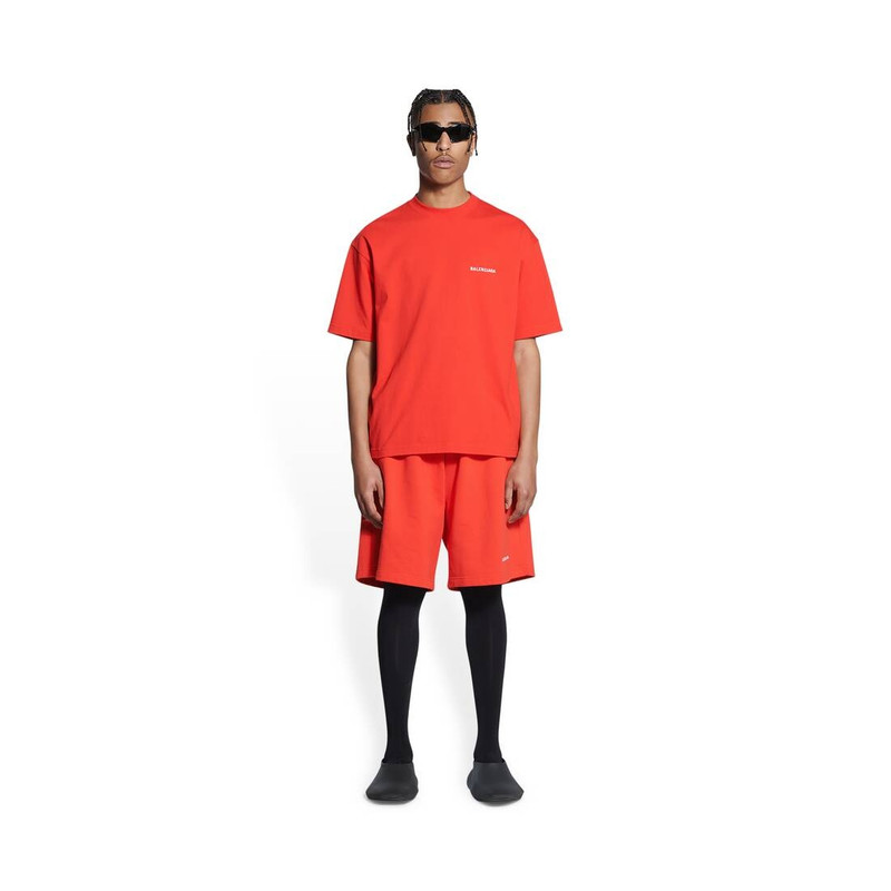 BALENCIAGA Men's Balenciaga T-shirt Regular Fit  in Red outlook