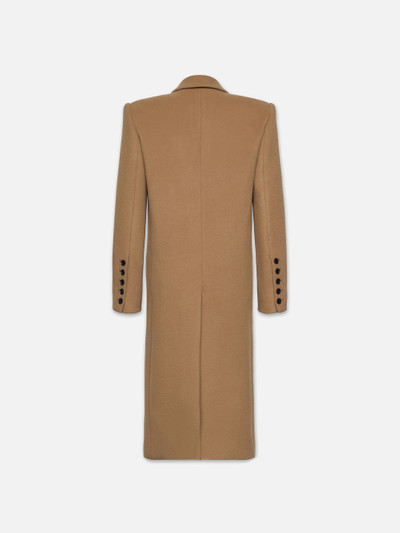 FRAME Double Breasted Tailored Coat in Camel outlook