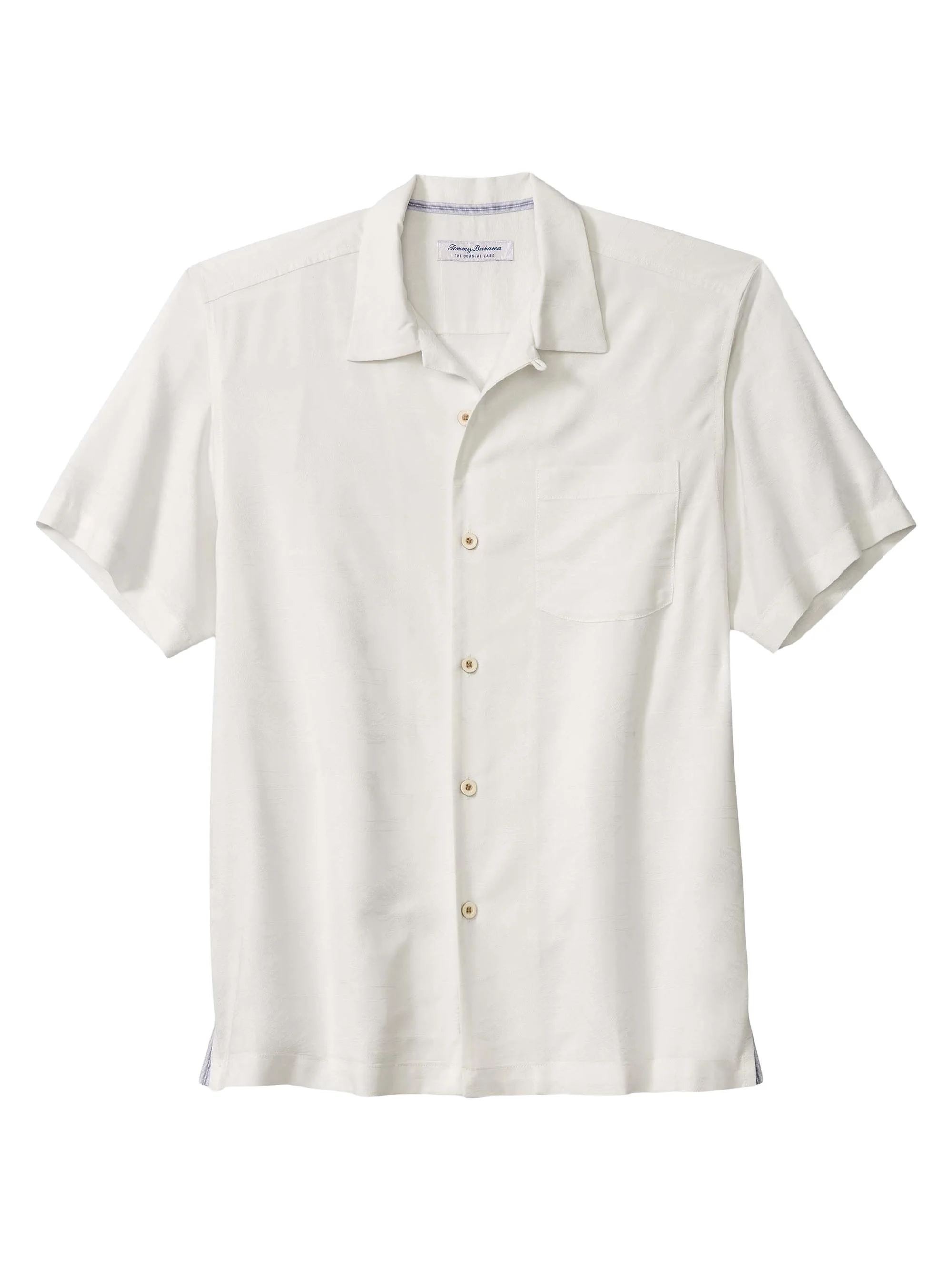 Men's Coastal Ease Jacquard Shirt - White - 1