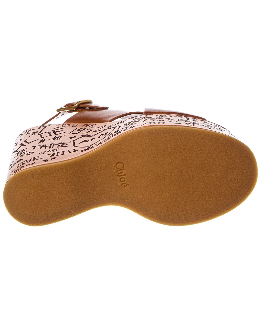 Chloé Maxime Leather Wedge Sandal - 4