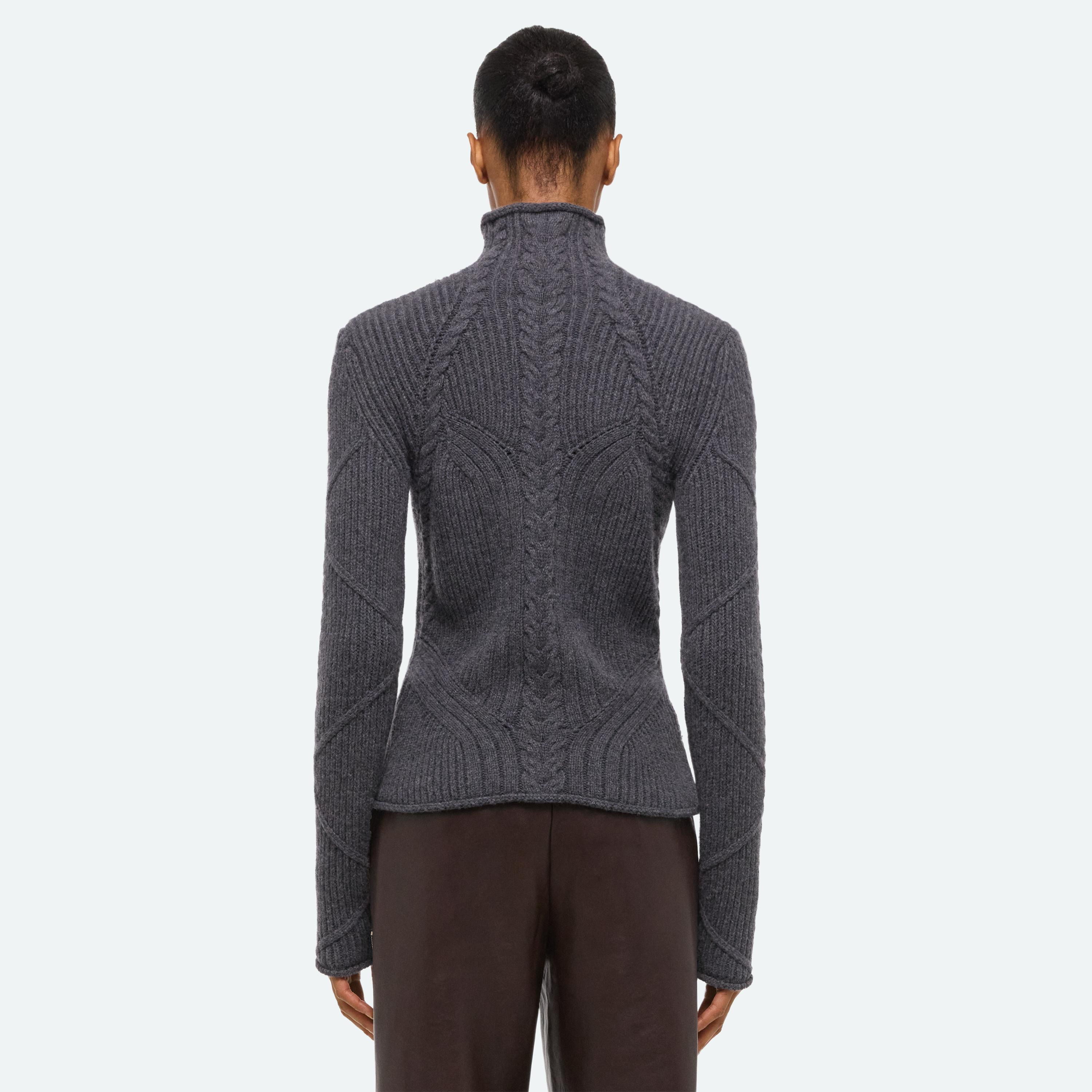 CABLE TURTLENECK - 6