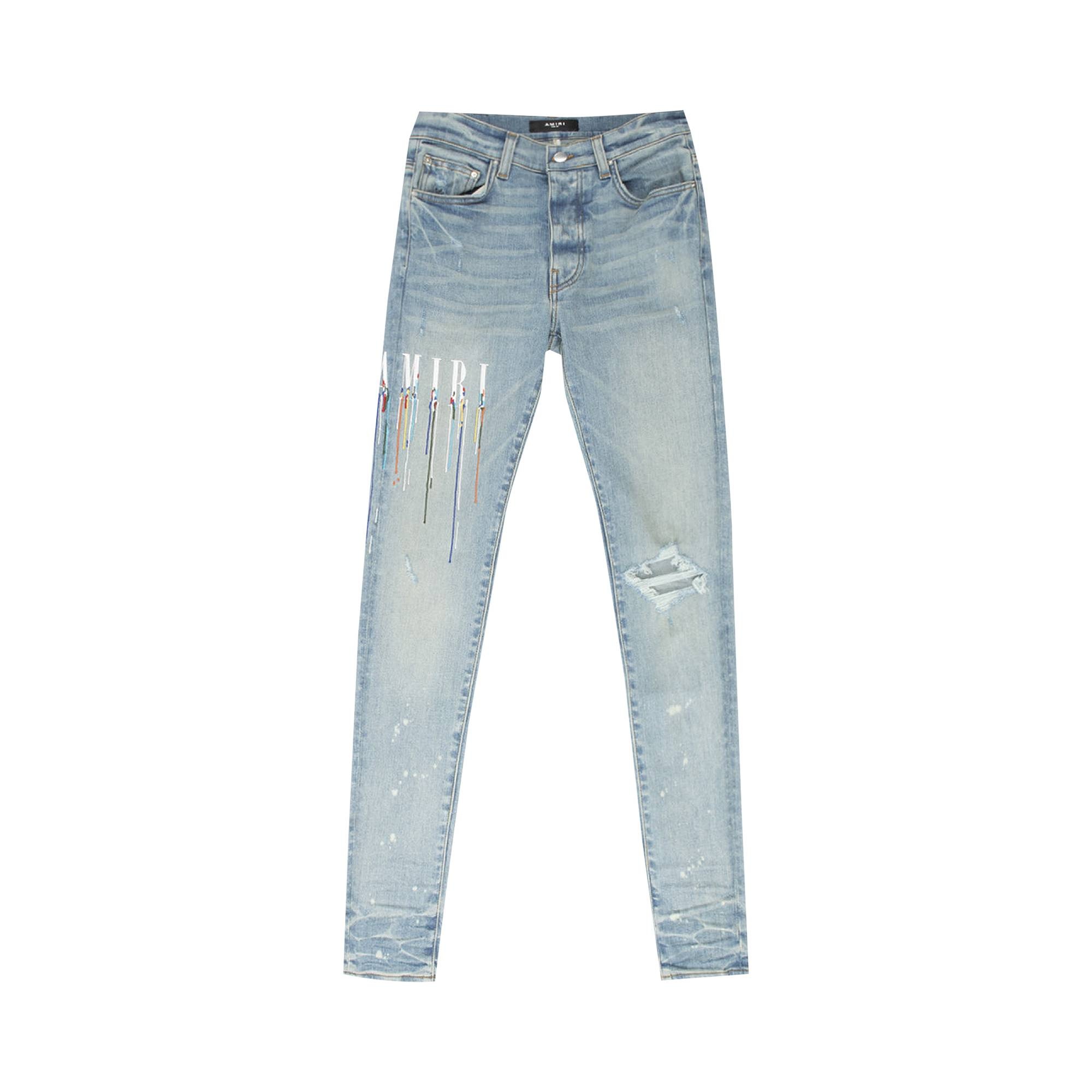 Amiri Paint Drip Logo Jean 'Clay Indigo' - 1