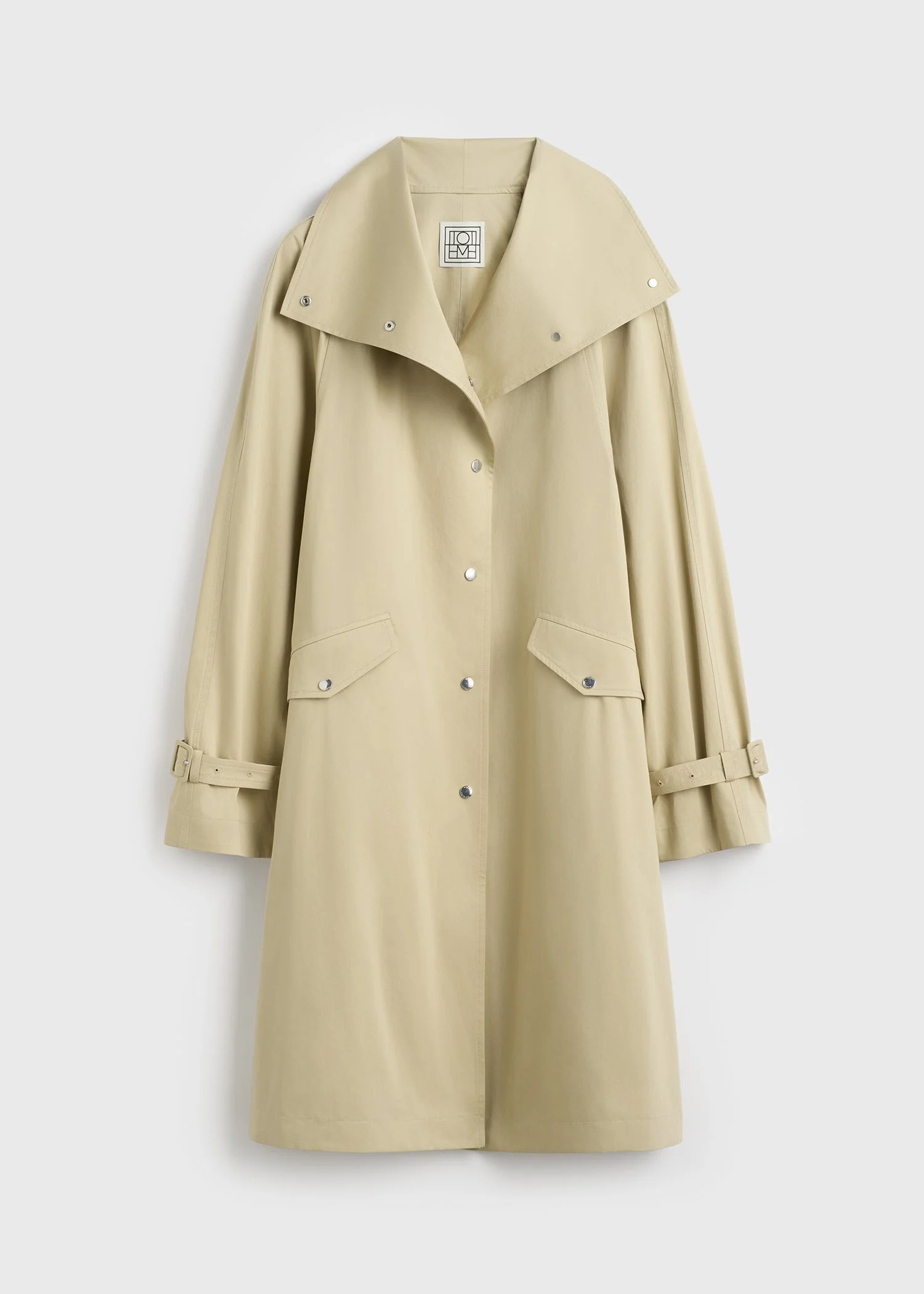 Oversized cotton trench beige - 1