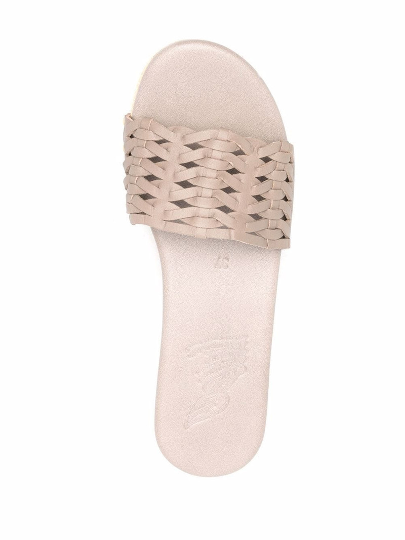 interwoven-detail leather clogs 4