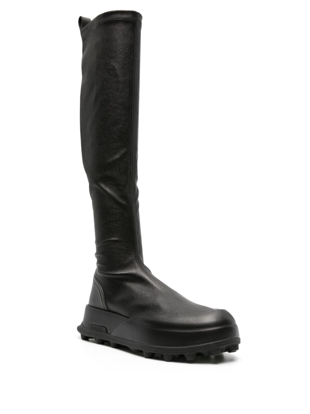 knee-high leather boots - 2