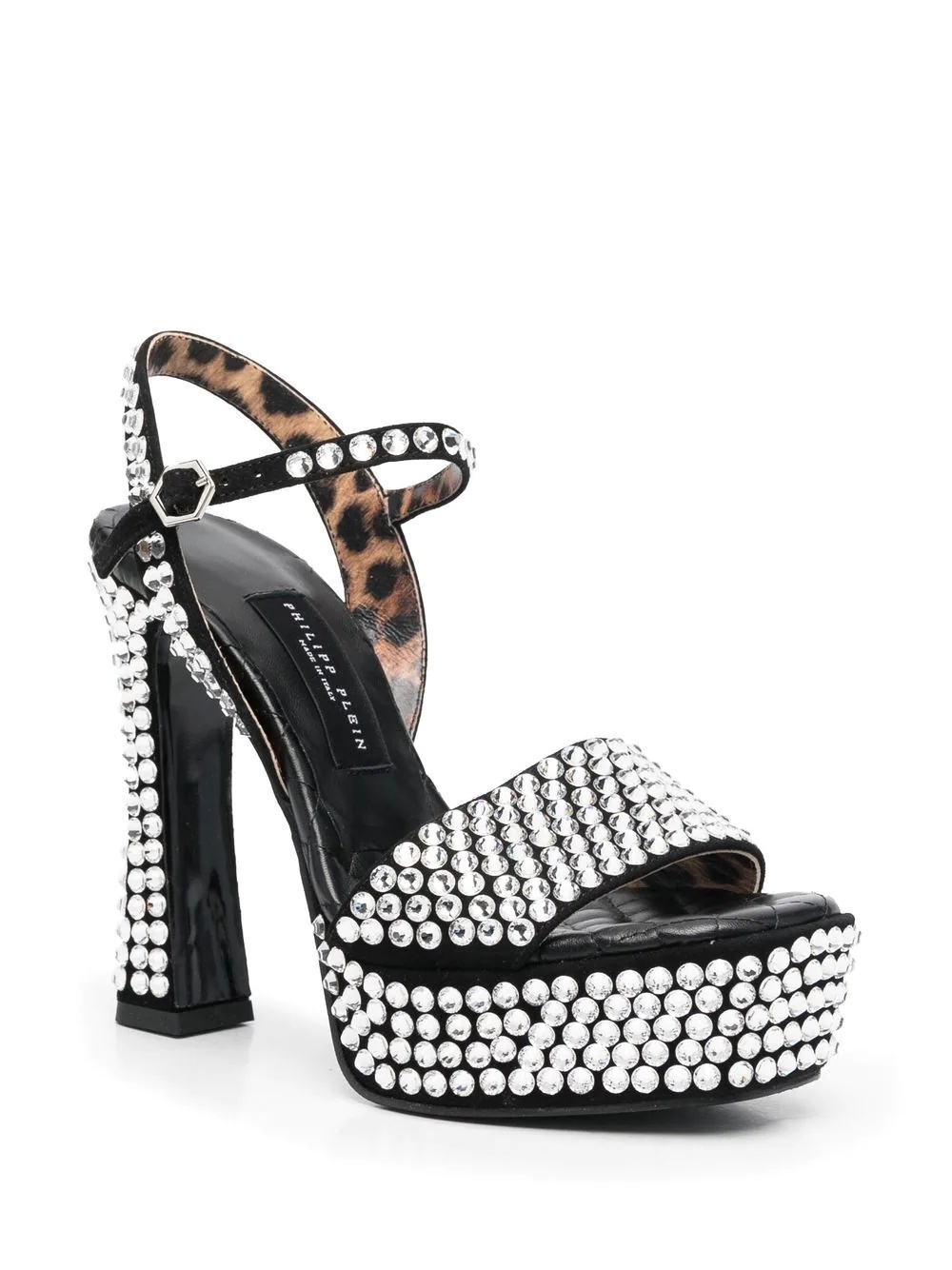 Strass crystal-embellished 140mm sandals - 2