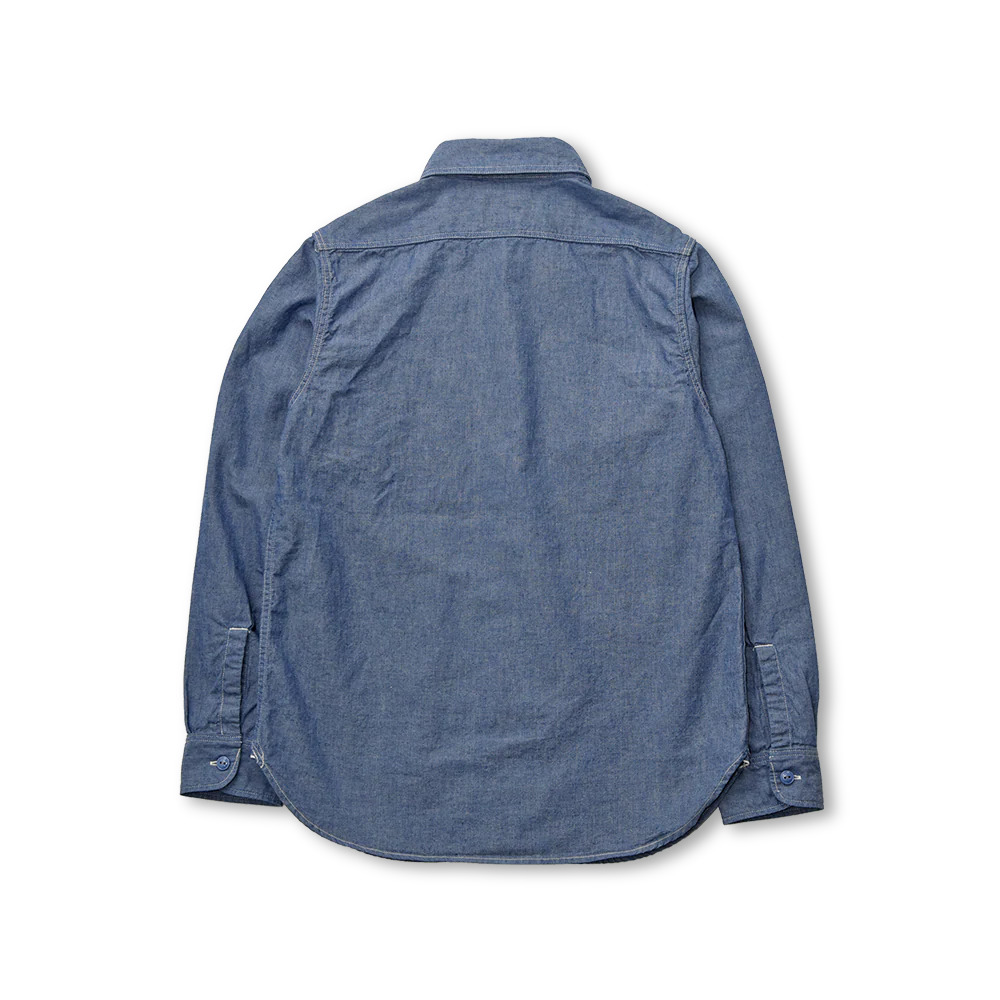 4810-22 Selvedge Chambray Shirt Blue - 3