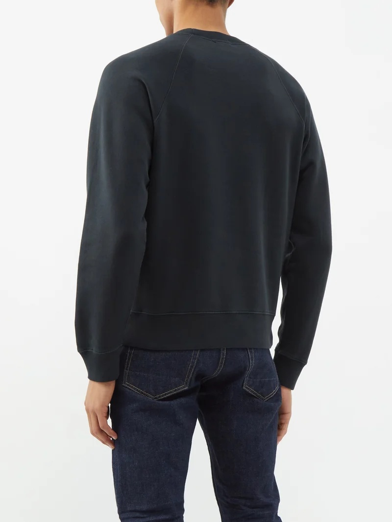 Garment-dyed crew-neck sweatshirt - 5