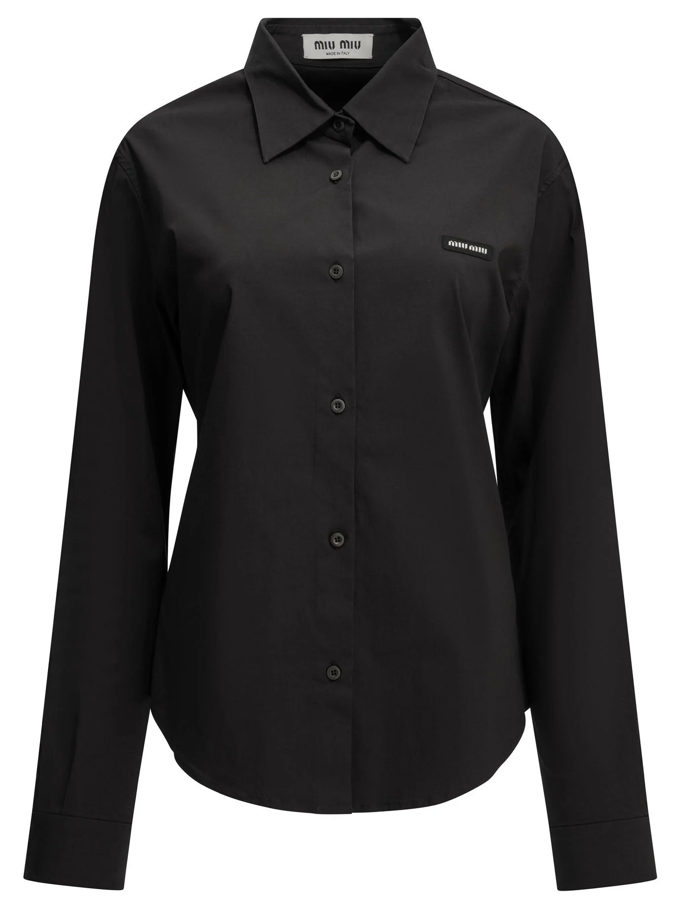 Miu Miu Casual Stretch Shirt Black Women - 1