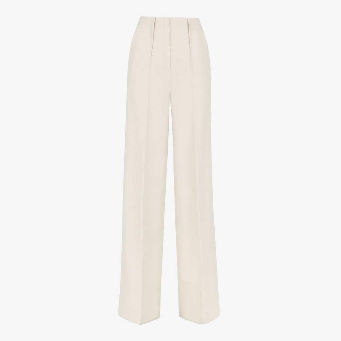 White Grain de Poudre wool pants - 1