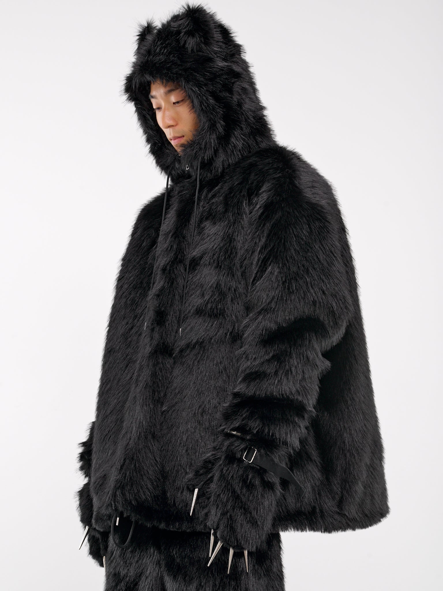Faux Fur Hoodie - 5