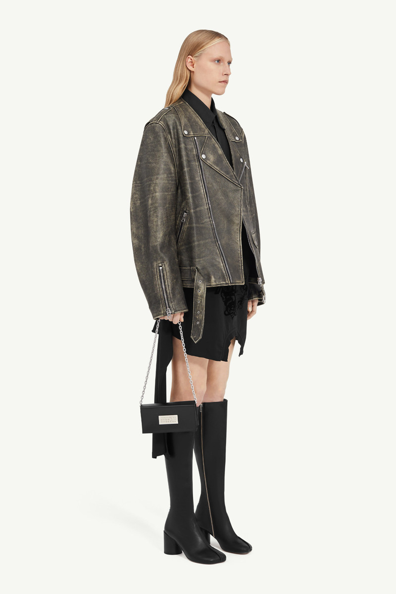 Heavy Leather Biker Jacket 3
