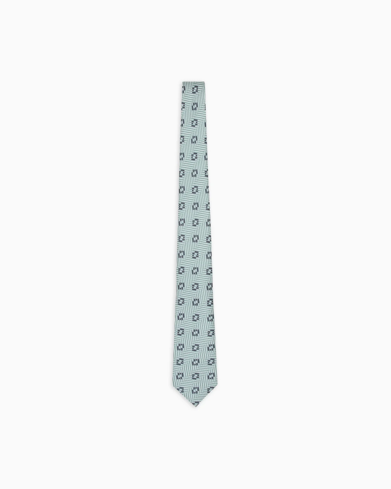 JACQUARD SILK TIE - 1