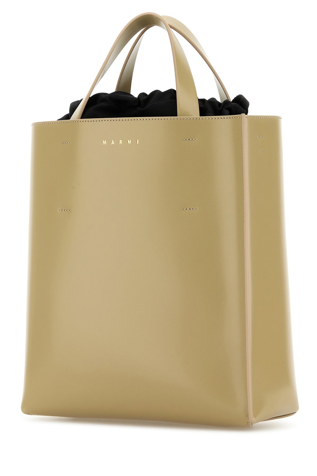 Khaki leather small Museo handbag - 2