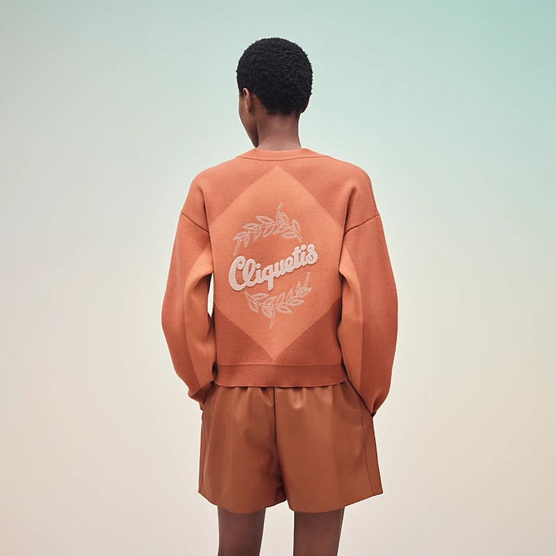 Hermès "Cliquetis" short cardigan outlook