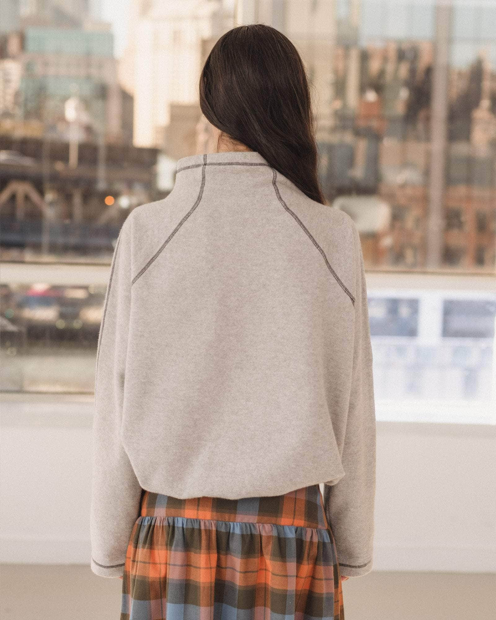 Fold Turtleneck - Recycled Cotton Fleece - 2