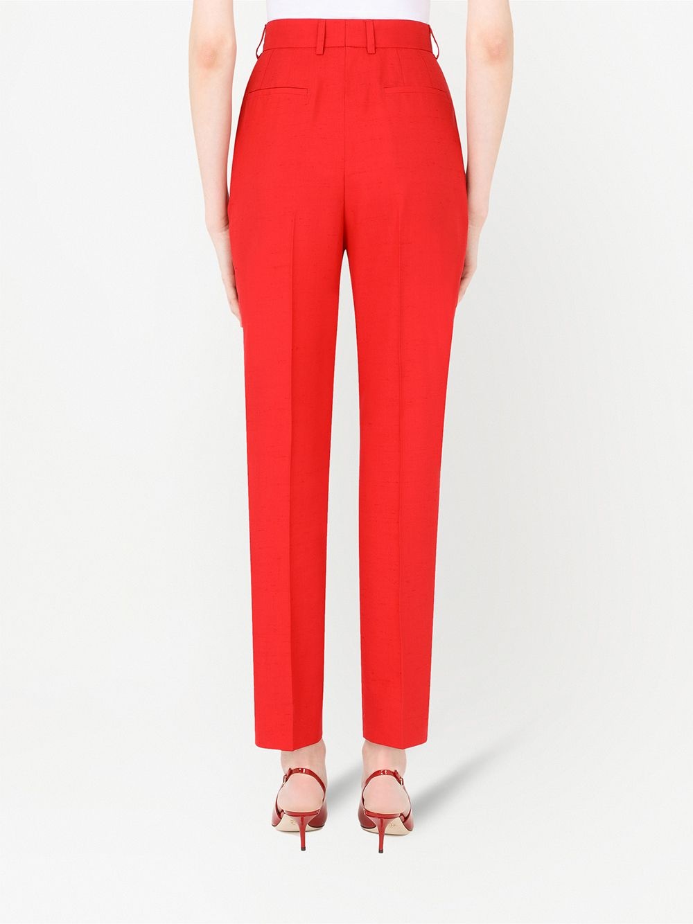 high-waist tailored suit trousers - 4