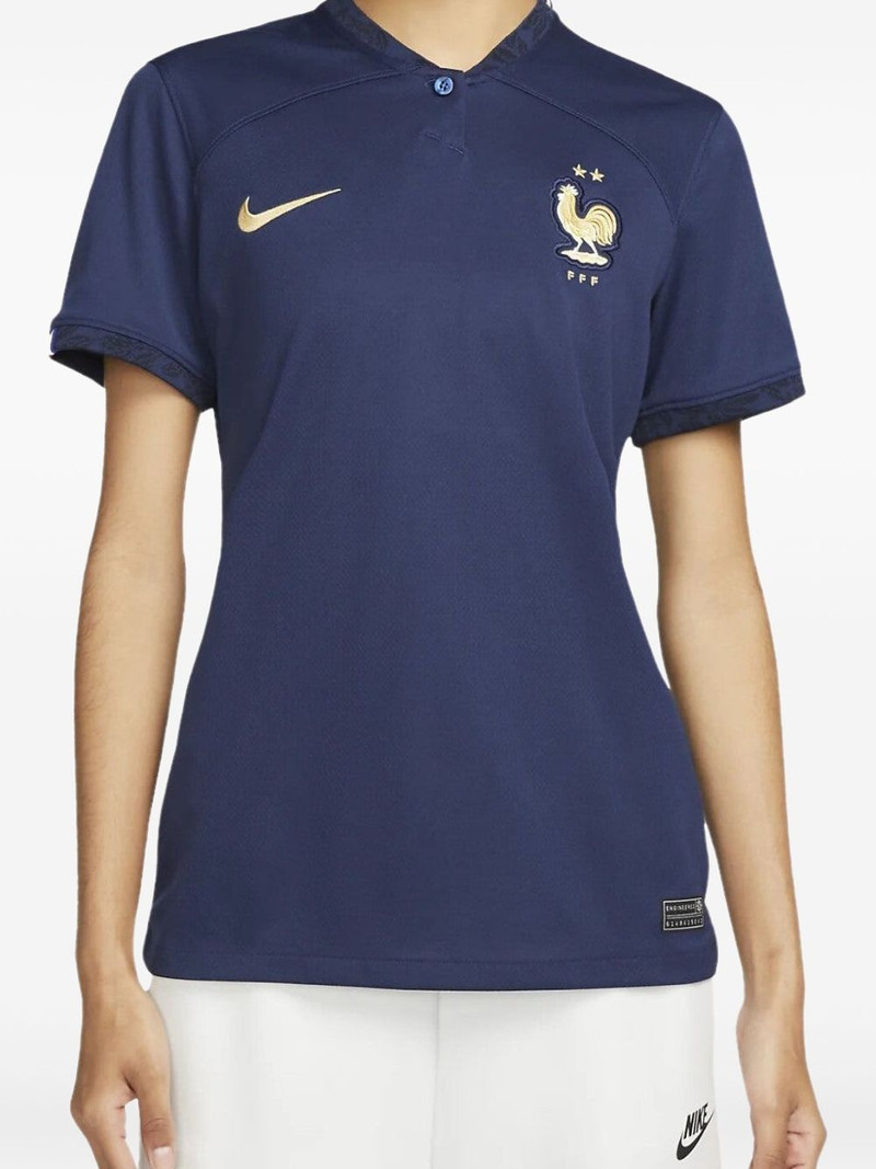 FFF 22/23 경기장 홈 Dri-FIT "Midnight Navy/Metallic" 축구 jersey 1