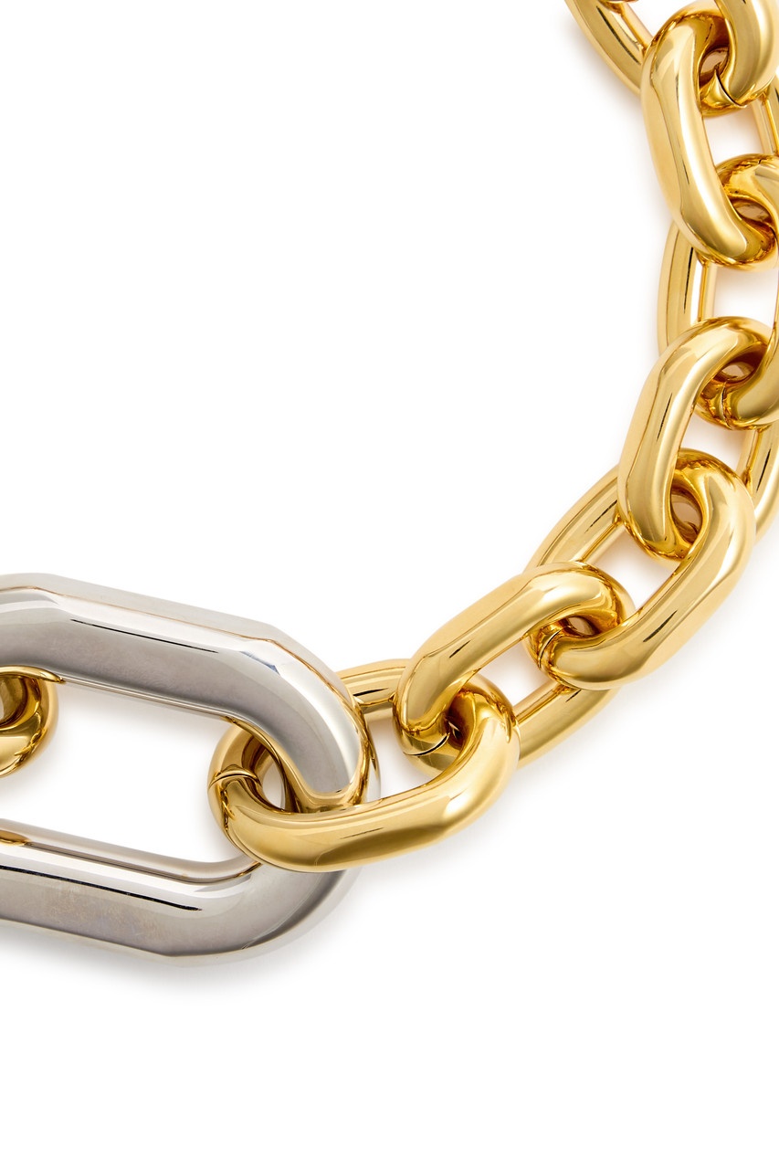 Rabanne XL Link Two-tone Chain Necklace - 4