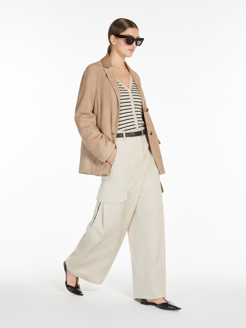 'S Max Mara ROSATEA Gabardine cargo trousers outlook