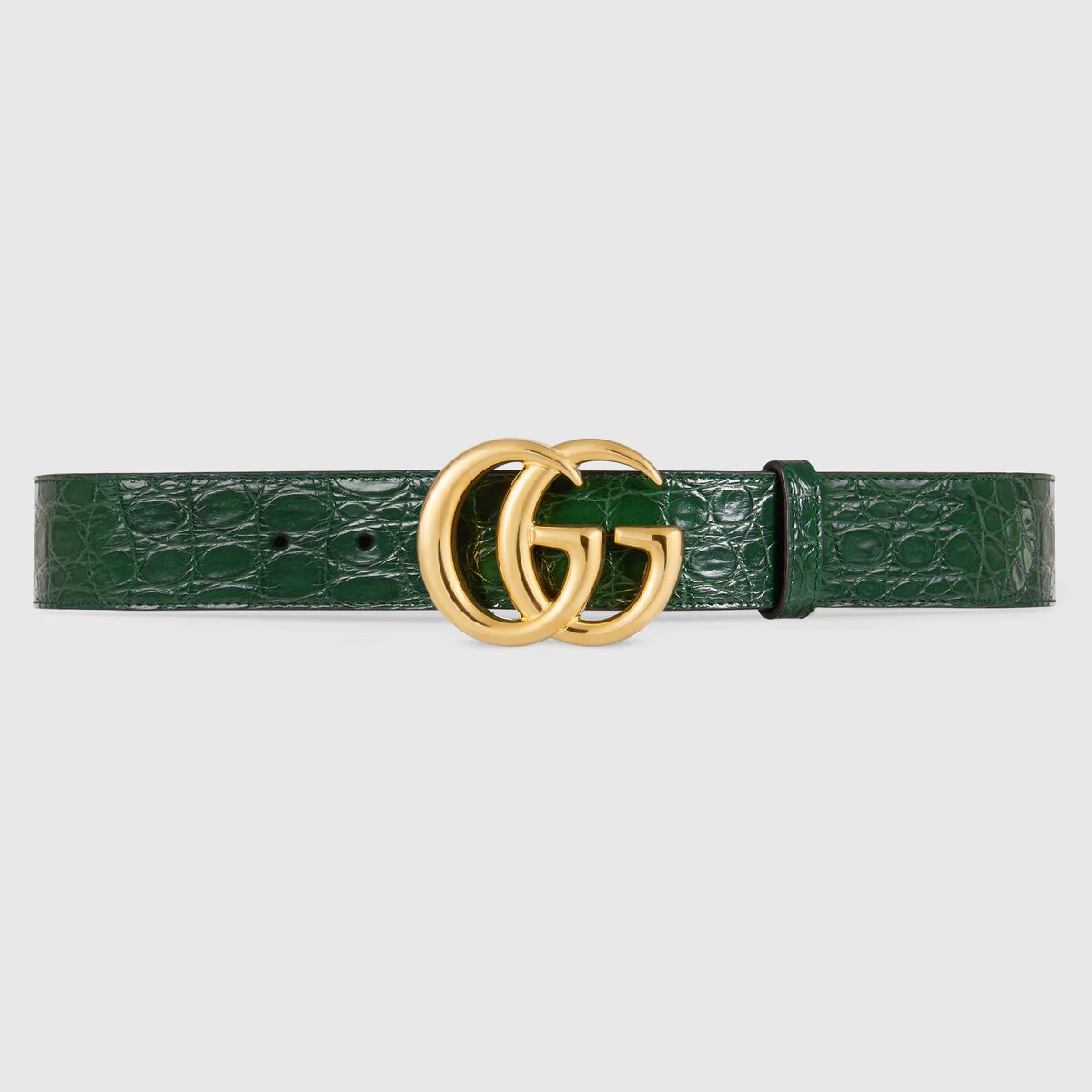 GG Marmont caiman belt with shiny buckle - 1