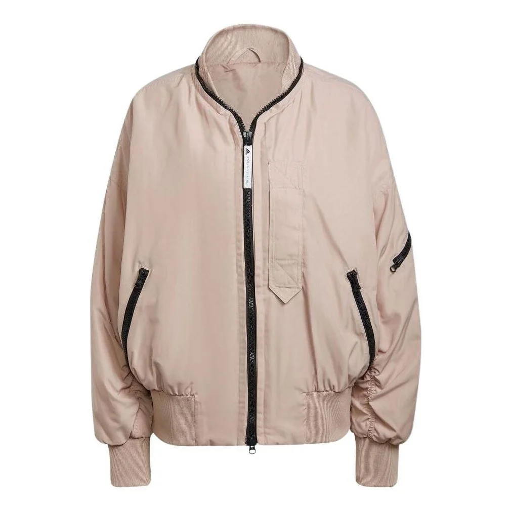 (WMNS) adidas by Stella McCartney Woven Bomber Jacket 'Brown' HA6024 - 1