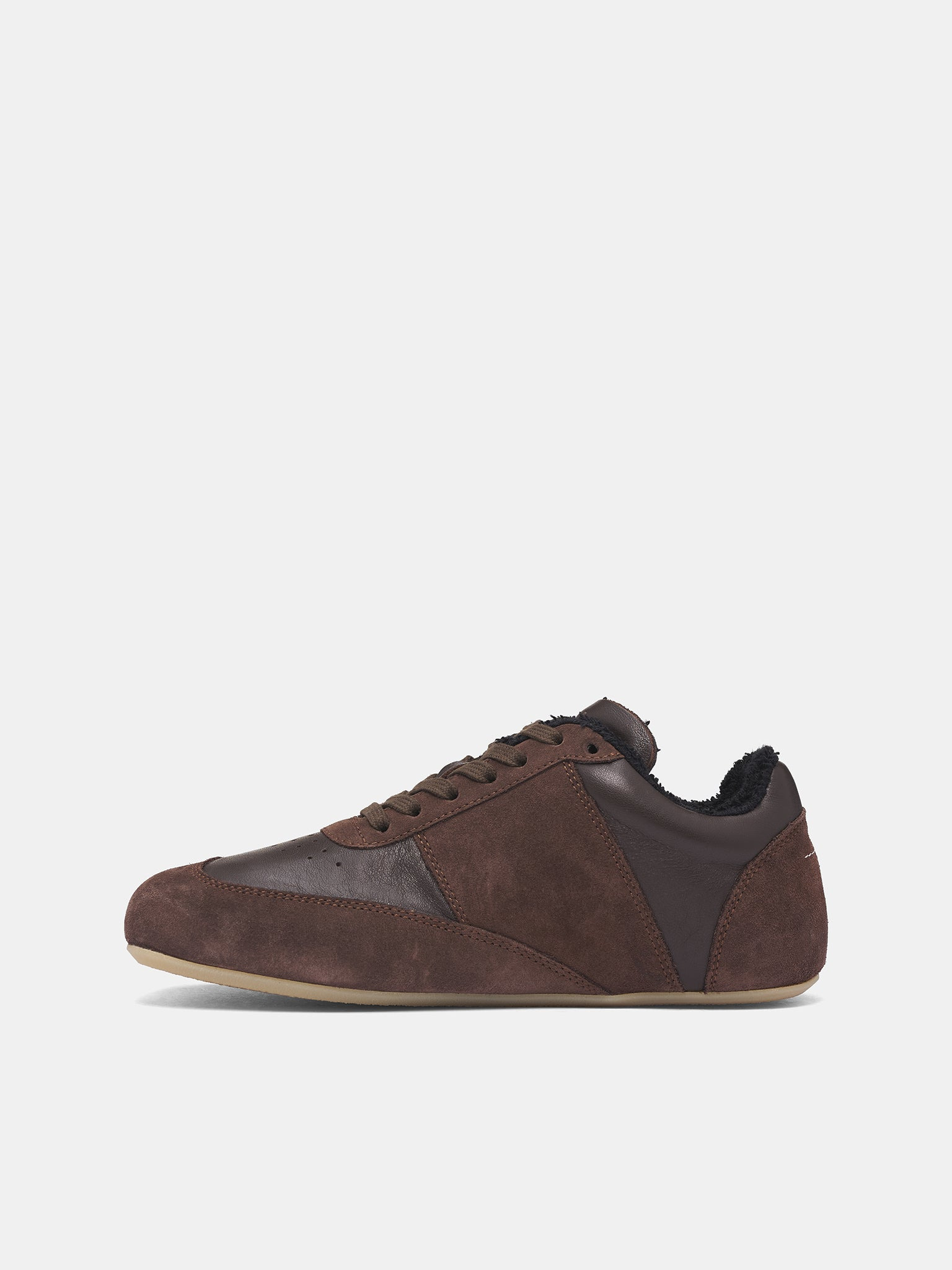 Brown Anatomical Suede Leather Sneakers - 3
