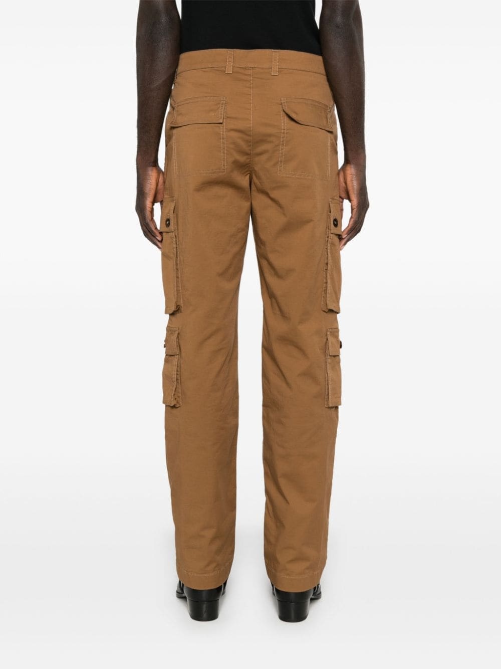 logo-patch cargo pants - 4