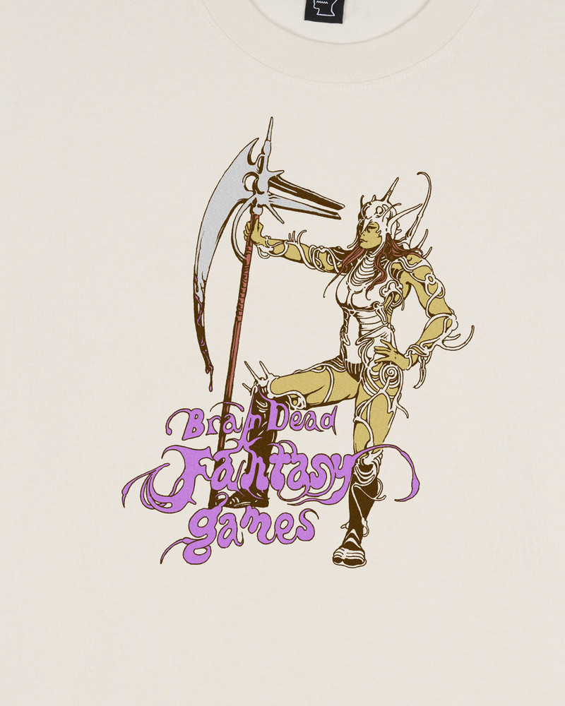 BRAIN DEAD Fantasy Games Mystic Protector T-shirt - Natural outlook