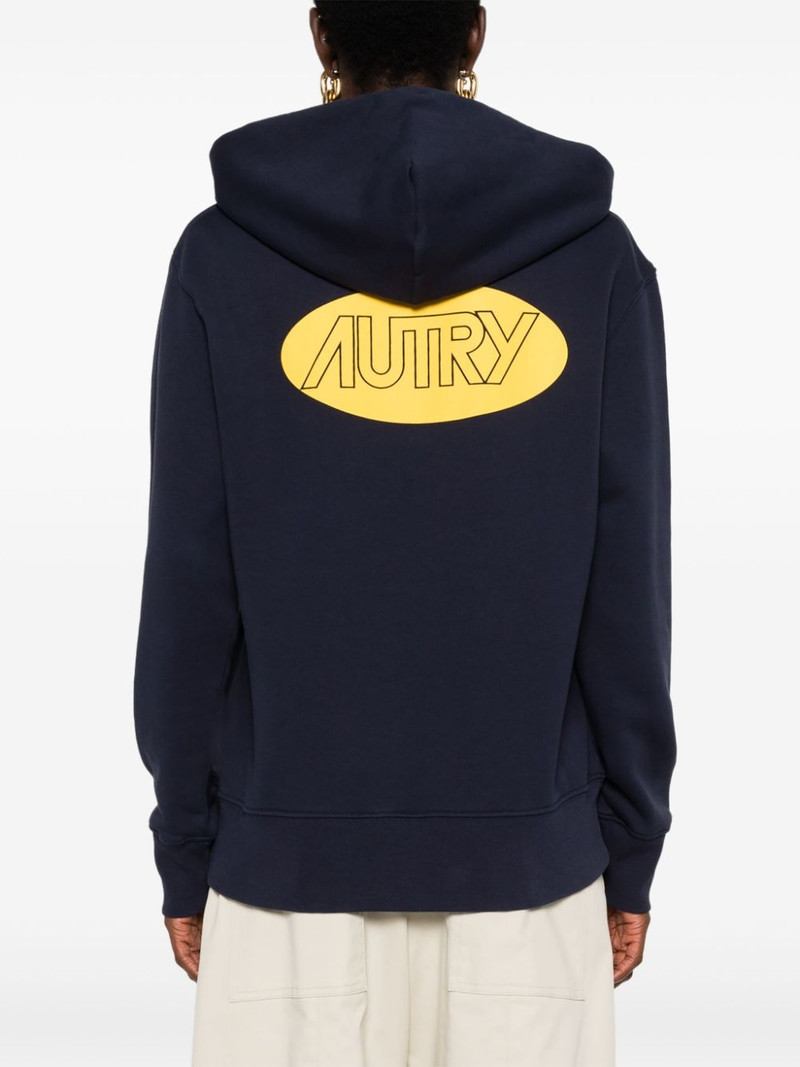 logo-print hoodie 4