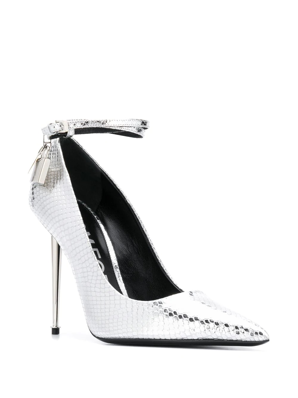 Laminated Python Padlock pumps - 2