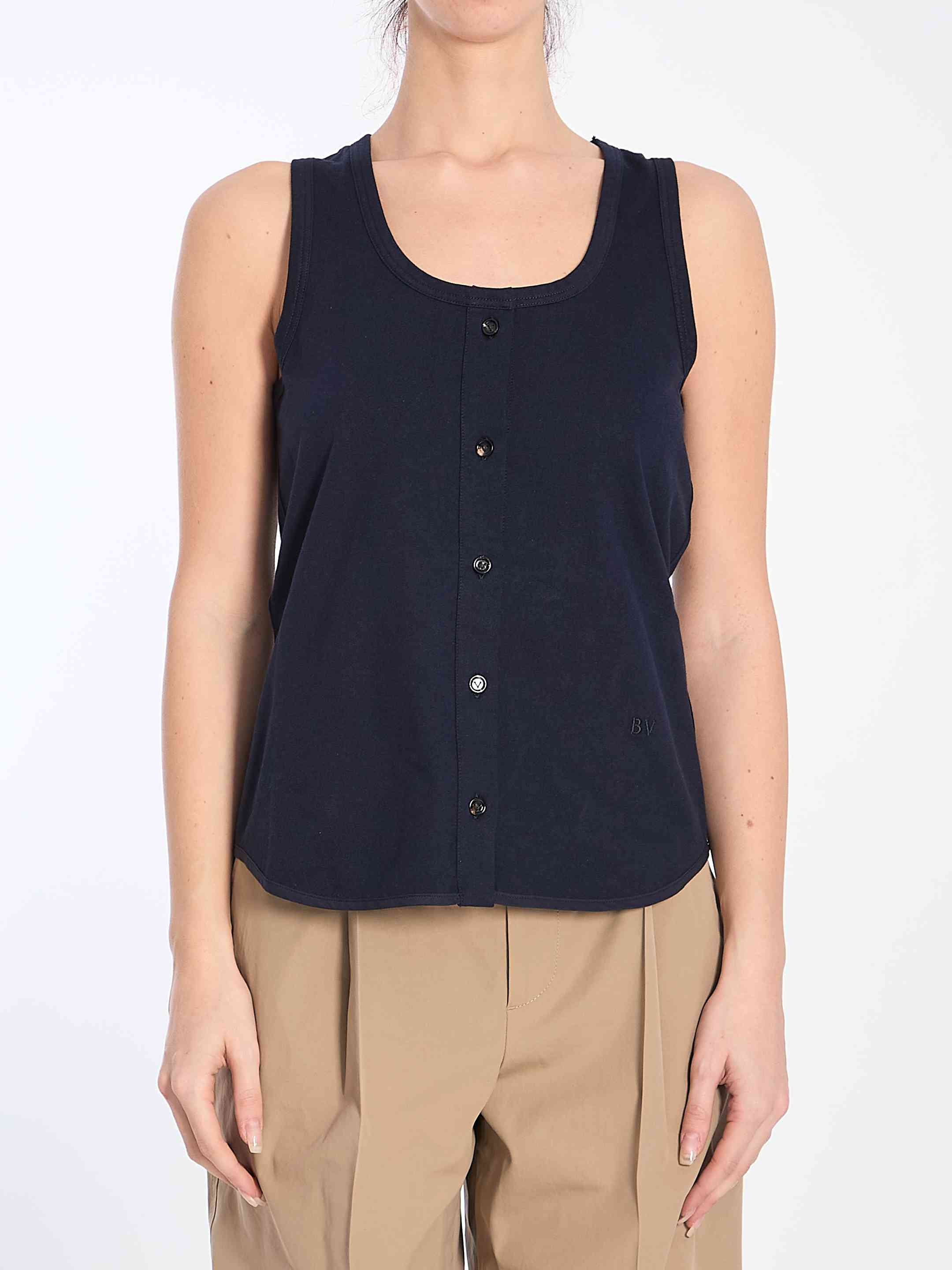Bottega Veneta Women Tank Top With Buttons - 1
