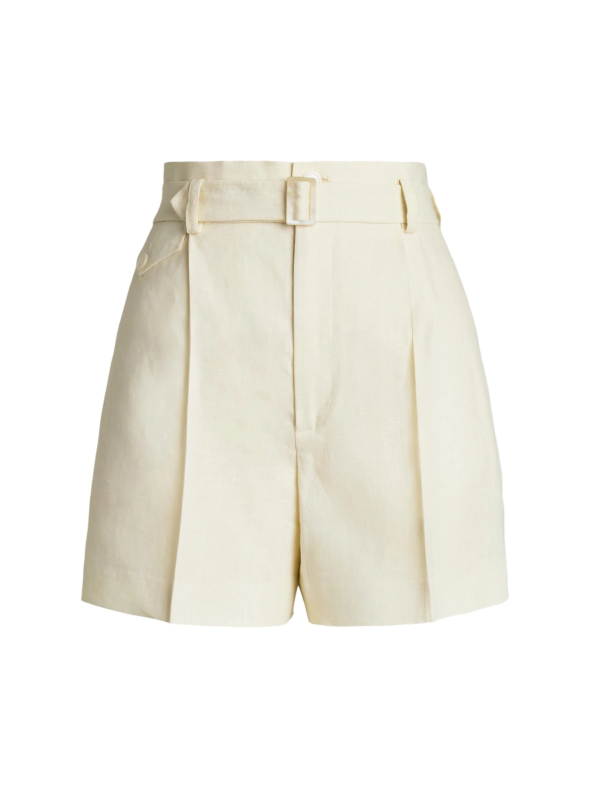 Women's Denise Linen Shorts - Cream - 1