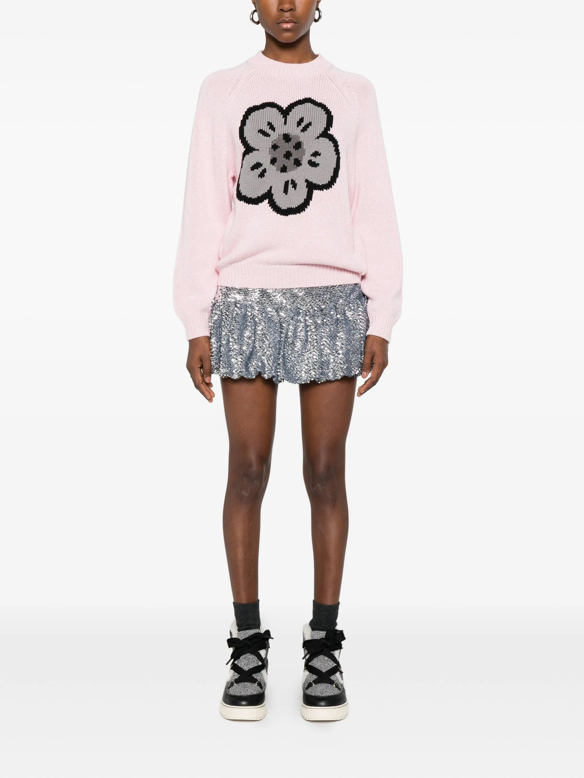 Kenzo Floral-motif Crew-neck Sweater - 3