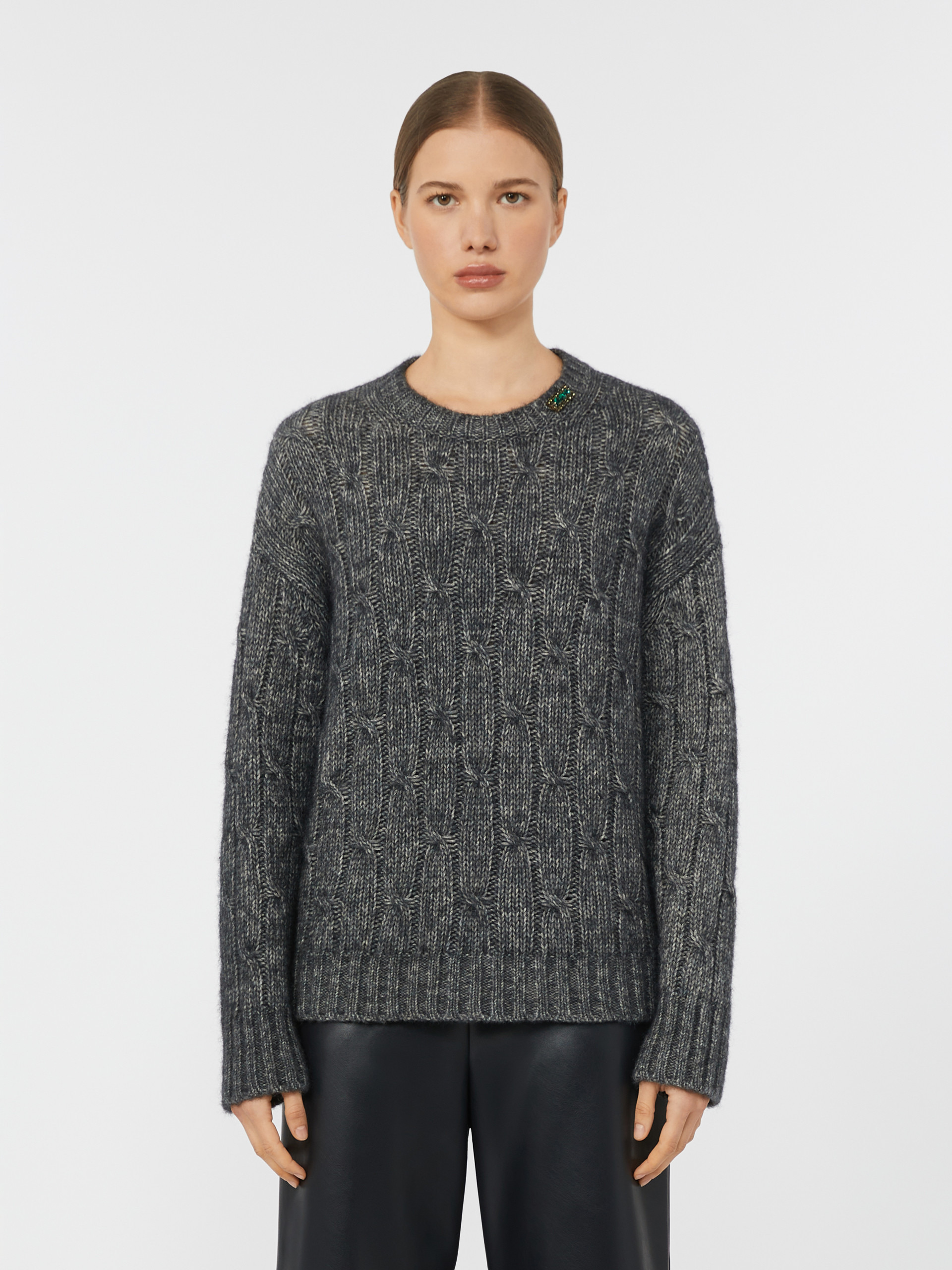 CABARET Boxy jumper in alpaca and cotton - 3