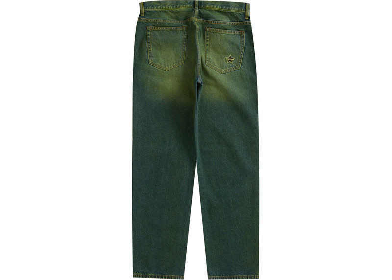 Supreme Supreme Regular Jean Overspray Green outlook