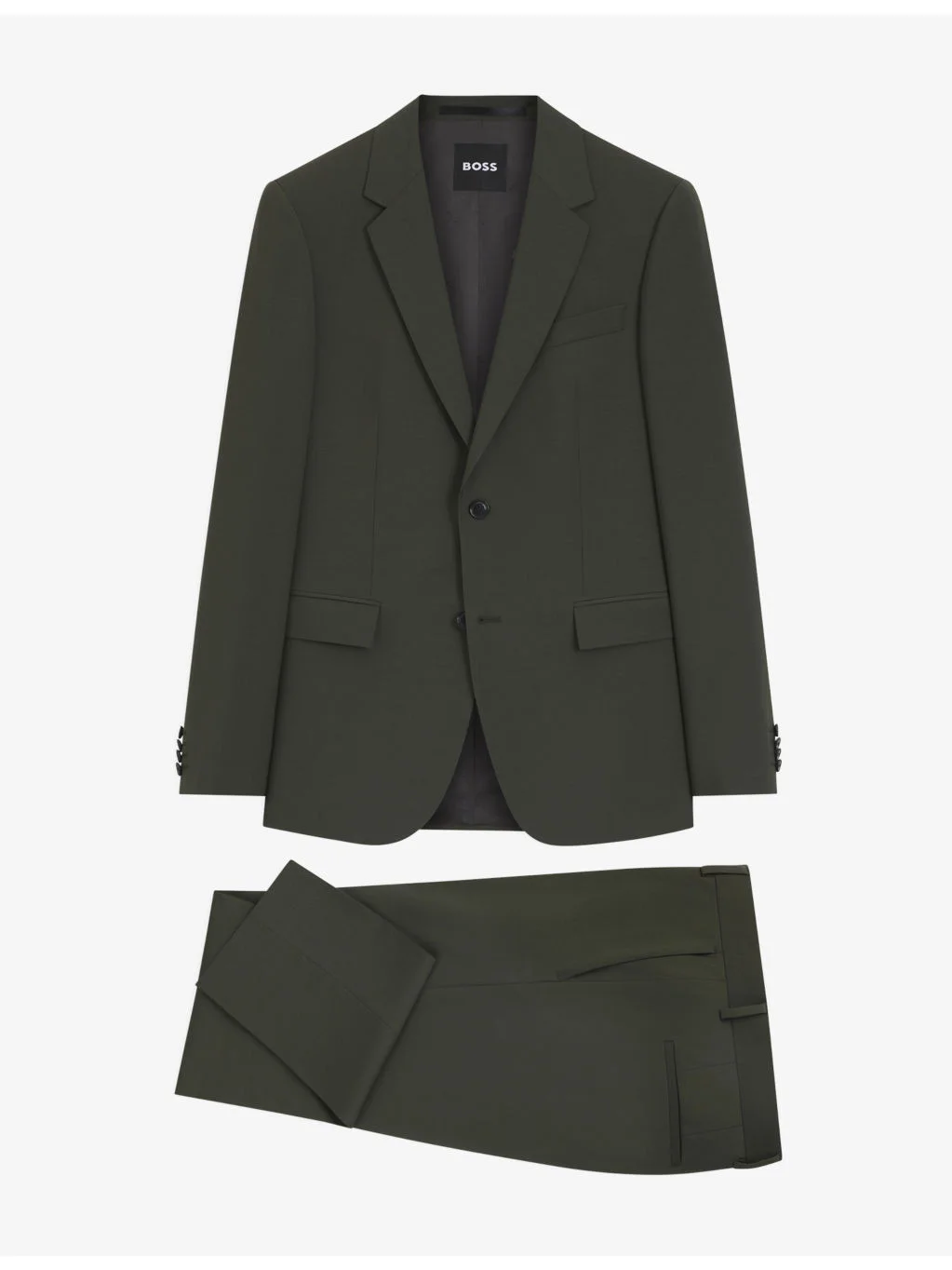 Single-Breasted Slim-Fit Stretch-Wool Suit - 1