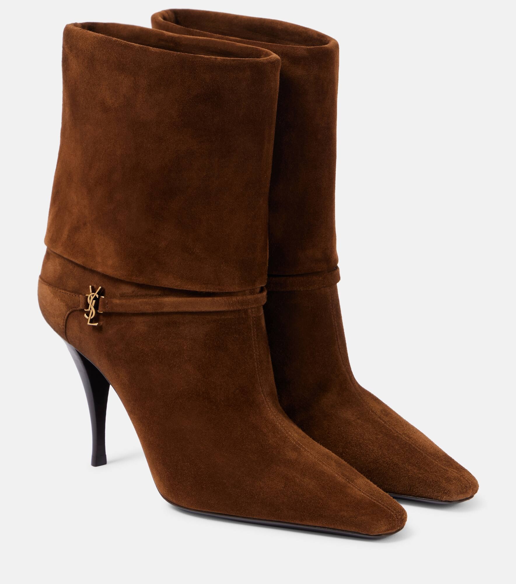 Vicky 90 suede booties - 1