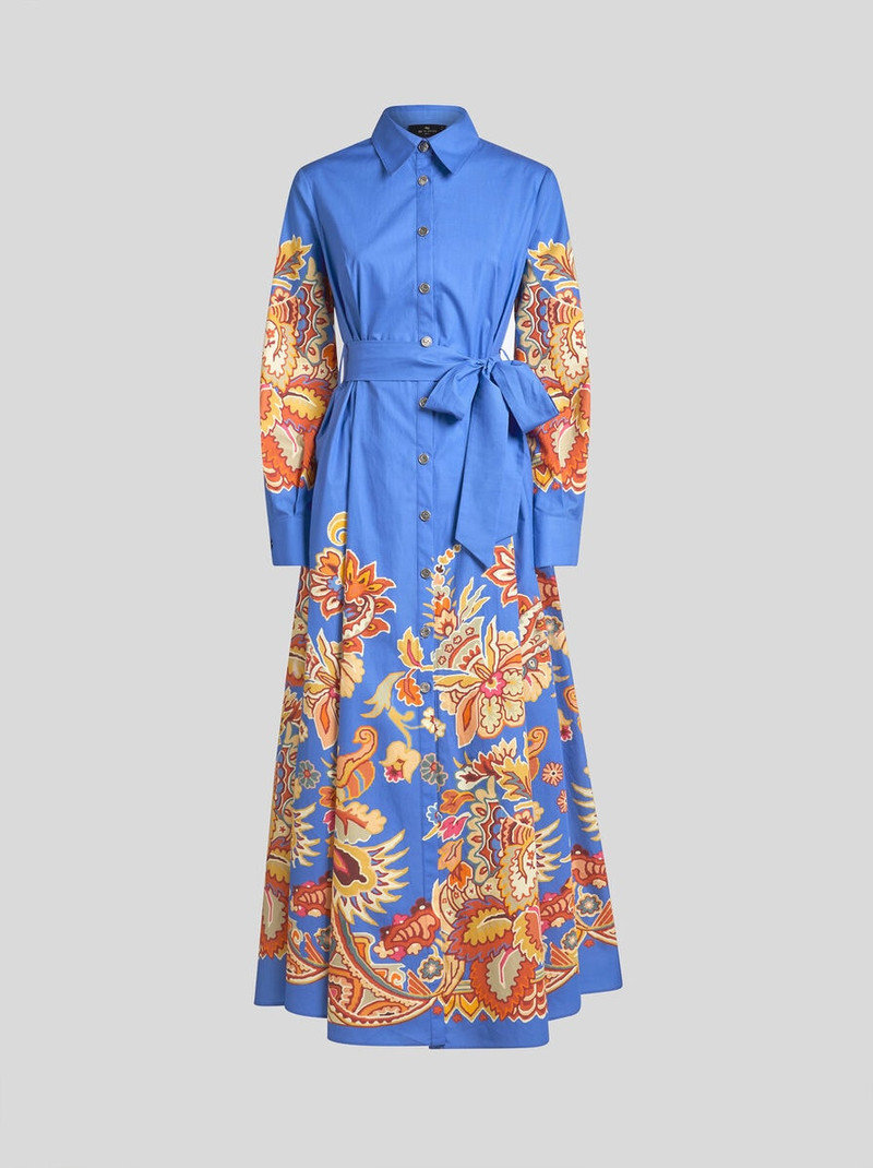 PRINTED POPLIN SHIRT DRESS 1